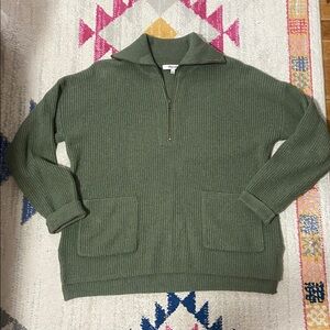 Madewell Glenbrook Half-Zip Pullover Sweater Small